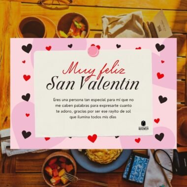 San Valentín Gift Card Tarjeta de Regalo - Pistacho Coffee Brunch